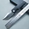 Kampanj A2463 High End Flipper Knife D2/Damascus Steel Tanto Point Blade G10/Carbon Fiber Handle Ball Bearing EDC Pocket Knives