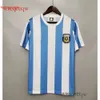 Retro 1986 Argentine Soccer Jersey Maradona Caniggia 1978 1996 Shirt Football Batistuta 1998 Riquelme 2006 1994 Ortega Crespo 2014