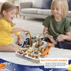 Racing Rail Car Model Space Aerospace Animals Education Toys Children Train Track Adventure Brain Mechanical Interactive Game 240516