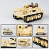 Blokkeert MOC 99A Main Battle Tank M1A2 War City Voertuig Bouwsteen Classic Model Brick Kit Creativiteit WX