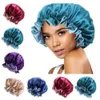 Clippers Akcesoria Hat Night Hair Silk Podwójne zużycie Kobiet Cover Head Cover Cap Satynowa maska ​​na budzenie Perfect Daily Factory Sale CPA3306 GC0928