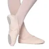 Flickor duk mjuk elastisk balett ingen snörning toffel barn öva ballerina flerfärger dansskor l2405 l2405