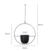 Planters POTS HANGING METAL 10 Typ Flower Pot Nordic Chain Planter Basket Vase For Home Garden Balkony Decoration 230608 Drop Deliver Otae2