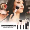 Makeup Brushes Travel Brush Set 7 PCS Portable Cosmetic With Case Small Soft Borst Make Up for Foundation