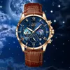 Lige Women Watches Fashion Luxury Quartz Leather Strap Moon Fas Waterproof Luminous Wristwatch Date Business Lady Clock 240515