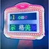 Telefoon Billboard Scrollen Geprogrammeerd scherm Digitale app -besturingsfles Presentator Led Lighted Marquee Message Sign Board Diy Party Nightclub 11.7