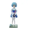 Action Toy Figures 18cm Anime Twin Sisters Blue Haired Red Haired Girl Olika World Maid Dress Up Figure Doll PVC Collection Model Toys Tound Y240516