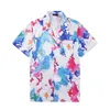 Erkekler tasarımcı bluz sıradan gömlekler moda mektubu kaplan baskı slik bowling gömlek erkek elbise gömlek yaz kısa kollu tişört tees gömlek