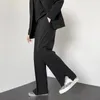 Pantalons de costume noir kaki gris pour hommes à la mode.