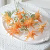 Decoratieve bloemen gesimuleerd 3 Selderij zee -egel plastic kunstmatige trouwzalen el decoraties