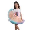 Weelderige kleine babymeisjes tutu rok voor kinderen kinderen gezwollen tule rokken voor meisje geboren feest prinses meisje kleding 1-15 jaar 240514