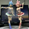 Action Toy Figures 19cm Twin Sisters En annan världs anime figur ram tvillingar actionfigur rem/ram figur samling modell dolllek leksaker y240516
