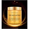 Masks Peels Grystal Collagen Women Girls Face Mask 24K Gold Peel Off Facial Skin Moisturizing Firming Drop Delivery Health Beauty Care Ots19