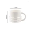 マグカップAhunderjiaz Silver Luxury Ceramic Plating Coffee Mug with Handle Kitchen Drinkwareセットオフィスホームデスクトップ飾り