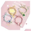 Bangle Love wiązanie włosów elastyczna bransoletka brześniczka pary pierścionka urocza japońska dziewczyna lina prosta temperament związany głowica upuść del dhgup