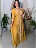 Etniska kläder Indien Muslimska Abaya klär kvinnor bröllop kväll festklänning elegant snörning kalkon diamant bälte abayas marocko caftan t240515