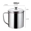 Tumblers Tea Cup Mug Rostly Steel Daily Drinks Travel Tumbler Camping Coffee With Handle