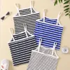 Children's for Summer Kids Crop Top Stripe Underwear Girls Singlet Baby Tank Tops Toddler Camisoles Clothing L2405