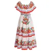 Summer Y56 Mexican Floral Printing Off shoulder Women's Summer Dresses