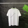 Män designer tee t shirt mens broderi brev tryck polo kort ärm avslappnad randig jacquard lapel krage tshirts kvinnor blå aprikos vita tees