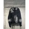 Paris B Home S Correct High Version OF Spoof Graffiti Denim Jacket For Both Men And Women Hand Washed Polished