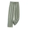 メンズスリープウェアBramd Comfy Autumn Gym Sport Long Pounsers Pajamas Drape M-2XL Pants Polyester Solid Color Women