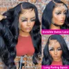 40 Inch Body Wave 13x4 Transparent Lace Front Human Hair Wigs For Women 250 Density Water Wave Synthetic Lace Frontal Wig