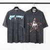 Camisetas de designer retrô de 5ilas para homens e mulheres Saint Michael Graffiti Pentagram