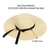 Womens Beach Sun Paraply Large Brim Cork Straw Hat Fashionable Summer Bow Hat Casual Summer Sun Hat 240515