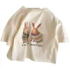 2023 Summer Girls T-shirt Tops de manga curta para crianças desenho animado colorido infantil Tees de roupas para roupas de roupas para bebês roupas L2405