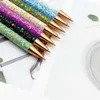 Aesthetic High Value Cute Multi-color Sequin Pred Metal Ballpoint Pen Office Gold Powder