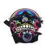 Schedelgasmasker Hookah Pipe Acryl Glazen Bongs Siliconenwaterpijp bubbler Droeg bril Halloween Maskers Pyrex Tube Rookpijpen