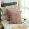 Kudde Guret Soft Fluffy Cover Decorative Soffa Brodery Pudowcase Nordic Luxury Pillows Case Home Spring Decor