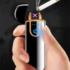 BD929 Touch -Induktion Doppelbogen USB -Ladung leichtere Persönlichkeit Ovaler Zigarette leichter Großhandel