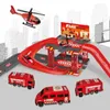 Diecast Model Cars Childrens Track Parking Lot Toy Car Building Indoor Racing Track Car Multi story Parking Lot Toy Boys and Girls Christmas Gift WX