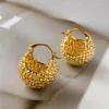 Dangle Earrings Fashion Elegant Basket Unique Metal 2024 Luxury Jewelry Accessories For Women Kolczyki