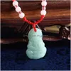 Pendant Necklaces Maitreya Buddha Hand Woven Red Rope Necklace Fashion Guanyin Bodhisattva Lucky Women Relius Gifts Wholesale Drop Del Otume