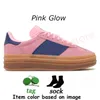 Djärv plattformsdesigner casual skor grädde cellegiat grön rosa gummi vit svart kvinnor sporttränare toppkvalitet mode mocka läder tallriksform sneakers kvinna