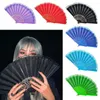 Decoratieve beeldjes Silk Classical Folding Fan 2024 Kleurrijke Tassel Eleged Hand Bamboo Shank Dance Runway Show