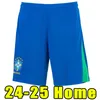 2024 soccer shorts Camiseta de futbol brazils 2025 football pants NEYMAR JR VINI SILVA fans version brasil 24 25 maillot de foot PELE home away
