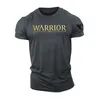 Men's T-Shirts 3D PrintWarrior Gold - Spartan Forge - Gym T-shirt High quality cotton casual mens short sleeved top tough guy T-shirt J240515