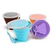 Steel 270Ml Travel Cup Silicone Stainless Retractable Folding Outdoor Telescopic Collapsible Coffee Cups s