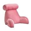 Pillow Reading Backrest With Arm Support Bed Waist Chair Car Seat Sofa Armrest Crystal Velvet Fabric