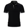 Men's Polos Business Casual Paisley Lapel T-shirts For Men Short Sleeve Tee Summer Breathable Polo Shirt Clothing
