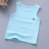 V-Tree Boys T-shirt Cotton Girls Tops Colored Kids Rouphe Modelo Baby Camisole Criança Singlets Singlets de Crianças Livra L2405