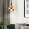 Nordic Bar Glass Metal Simple Lamp Decoration Pendant Living Room Window Dining Cafe Hanging Bedside Lamps Vuvri