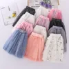Summer kjolar godis färg tutu barn barn regnbåg kjol spets tyll tonårskläder för flickor 2-12 år gammal l2405