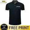 Polo -skjortor Anpassade tryckning i 100% polyester andningsbar man Polo Employee Polo Shirt Uniform Top Shirts For Men 240516