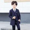 子供のフォーマルウェディングロングコートプリンスキッズウィンドプルーフジャケットドレスフラワーボーイズ写真ブレザーイブニングパフォーマンスコスチューム
