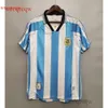 Retro 1986 Argentina Soccer Jersey Maradona Caniggia 1978 1996 Koszulka piłkarska Batistuta 1998 Riquelme 2006 1994 Ortega Crespo 2014